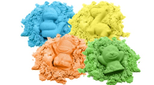 BibiMoon Kinetic Sand 4 кг Формы для песочницы НАБОР ДЛЯ БАССЕЙНА