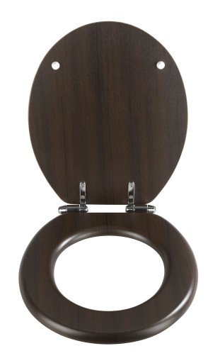 Туалетная доска WC Brown Venge Wenko 35,5x42,5 см MDF имитация древесины