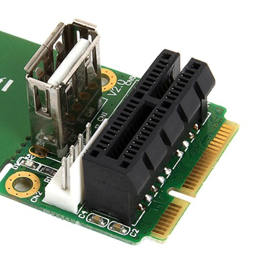 2 порта Pci e/USB на Mini PCIe полной высоты и половинной высоты