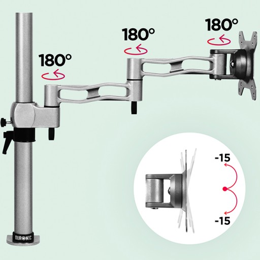 Duronic DM351X3 SR Silver держатель для монитора до 10 кг
