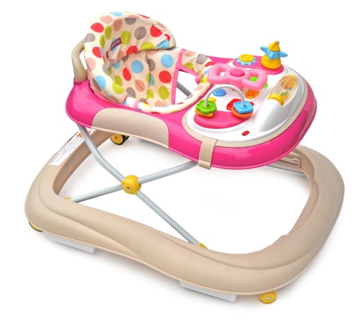 Интерактивные мягкие колеса ZIPPI Walker 2в1 РОЗОВЫЕ