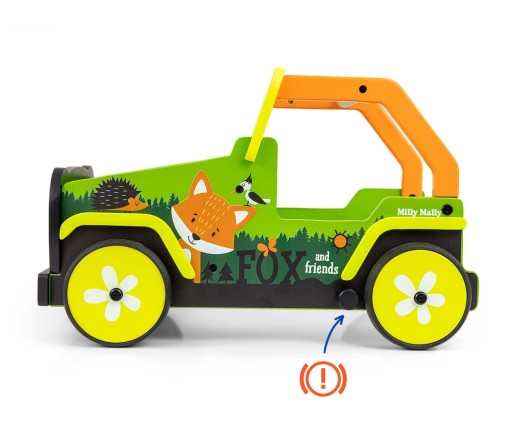 Детские ходунки-толкачи Игрушка с замком на колеса Explorer +12м Milly Mally