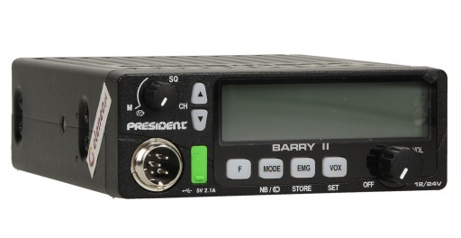 CB RADIO PRESIDENT BARRY II 2 ASC 24V 12V ПАЯНАЯ ВИЛКА ДЛЯ АВТОБУСА TIRA A3K