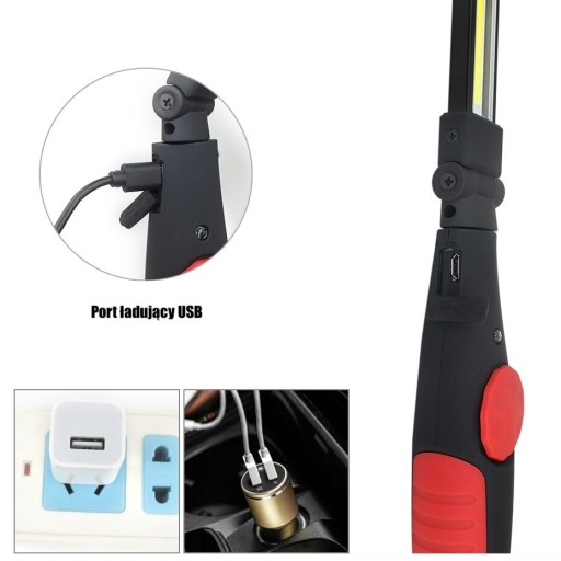 ФОНАРЬ МАСТЕРСКАЯ ЛАМПА COB СВЕТОДИОДНЫЙ МАГНИТНЫЙ КРЮК USB