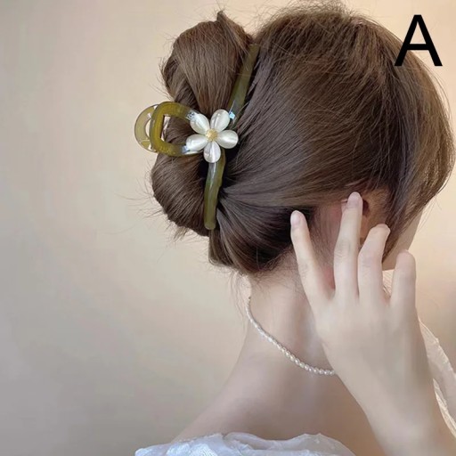 Новые женские модные зажимы для когтей, кофе, черная смола, большой коготь для волос для девочек