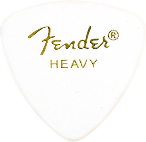 Fender 346 White Pick Тяжелый медиатор для гитары 0,97 мм