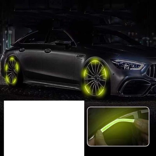40шт светоотражающие наклейки на диски колес автомобиля M4