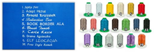 Ręcznik z haftem imię do przedszkola 30x50 Koń