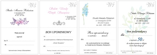 BONY PODARUNKOWE UPOMINKOWE voucher ŚWIĄTECZNE KOPERTA PAKIET 25 SZTUK