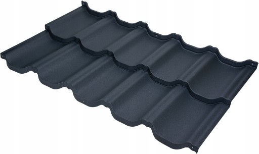 Модульная металлочерепица Budmat VENECJA D-Matt MATT АНТРАЦИТ RAL 7016