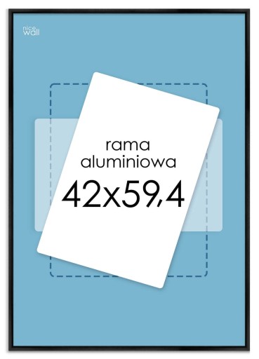 Алюминиевая рамка черного цвета 42х59,4 см. Алюминиевая фоторамка А2 59,4х42 см.