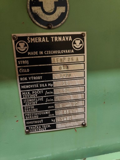 PRASA MIMOŚRODOWA SMERAL LENP 25 A