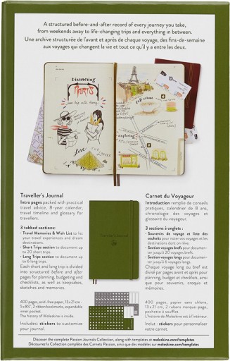 MOLESKINE Passion Journal Блокнот для путешествий 400 страниц зеленый