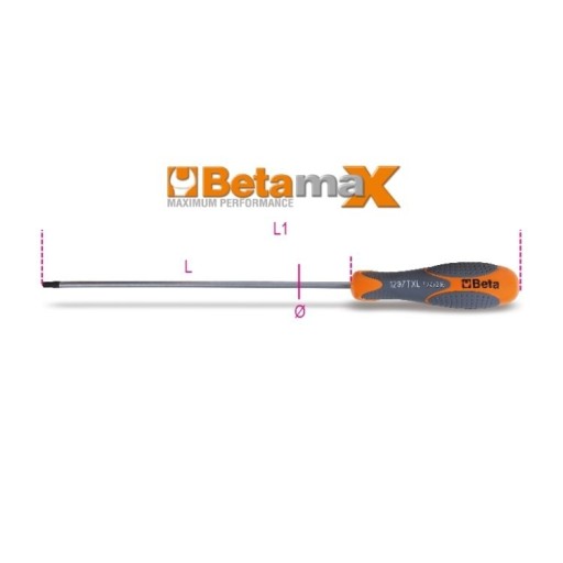 ОТВЕРТКА BETA TORX T25 x 210 мм 1297TX/L