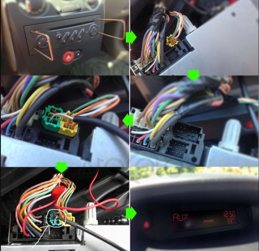 AUX АДАПТЕР RENAULT SCENIC MEGANE BLUETOOTH микрофон