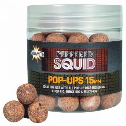 Kulki Pływające Pop-Up Dynamite Baits - Peppered Squid 15mm