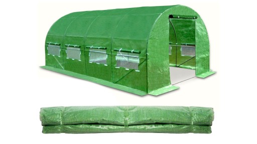 Туннель из фольги 10 м² 400 х 250 см зеленый