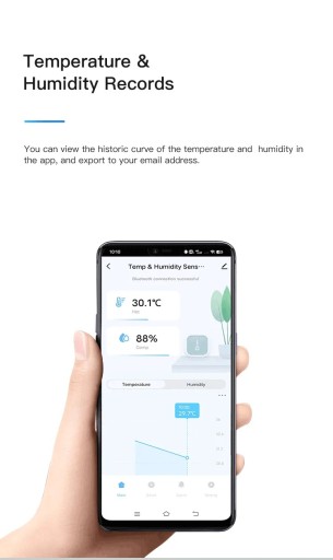 ДАТЧИК ТЕМПЕРАТУРЫ ВЛАЖНОСТИ TH05 Умный дом BLUETOOTH LCD TUYA