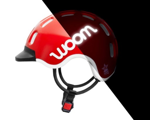 Детский велосипедный шлем WOOM, размер S 50-53см, фиолетовый