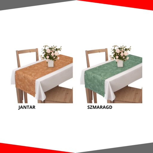 BIEŻNIK NA STÓŁ NA OBRUS 110X40CM DEKORACYJNY BEŻOWY SZARY ZIELEŃ