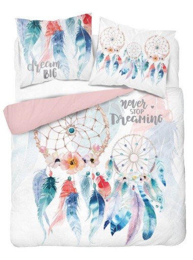 POŚCIEL dwustronna LOVE serce 200x220 + 2POSZEWKI