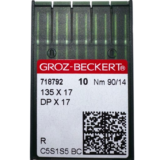 IGŁY DO MASZYN SZWALNICZYCH GROZ BECKERT STĘBNÓWKA 135x17 DPx17 90/14R