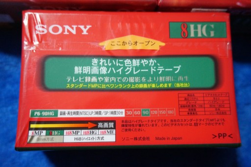 2 КАССЕТЫ ДЛЯ КАМЕРЫ SONY HG Video8 90 мин, 2 шт.