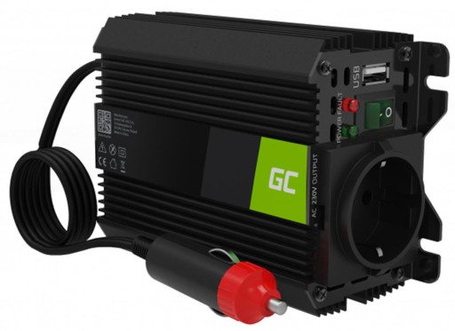 Преобразователь GREEN CELL Pro 12 В/230 В, 150 Вт/300 Вт