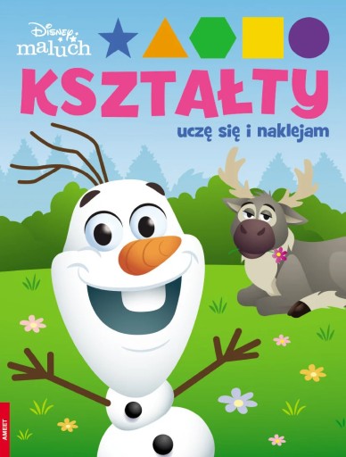 Książeczka edukacyjna KSZTAŁTY Uczę się i naklejam Disney Maluch