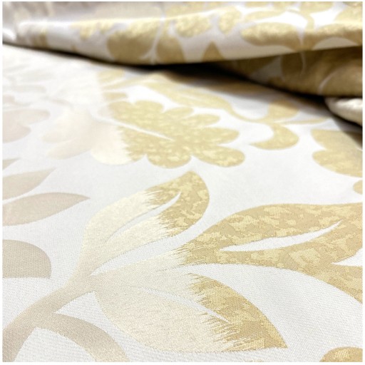Готовая штора на заказ Nature Cream Leaves Pattern Бежевый