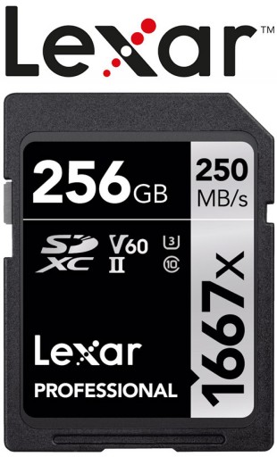 Lexar SDXC 256GB Professional 1667x UHS-II U3