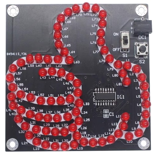 OK Мигающий палец 81LED для самостоятельной сборки