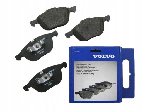 Оригинальные передние тормозные колодки VOLVO C30 C70 OE 3