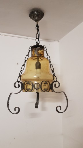 Подвесная люстра из кованого железа