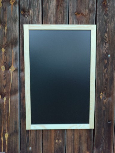 Tablica kredowa na ścianę 90x60 naturalna ECO