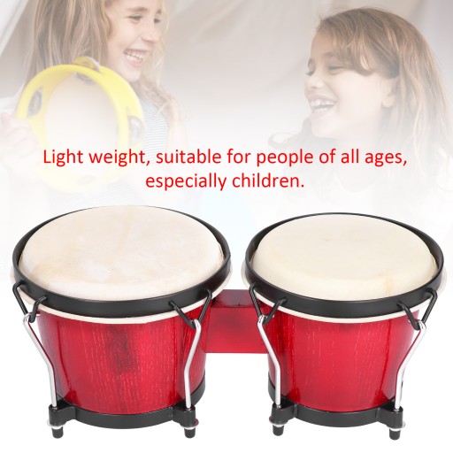 Drewniane afrykańskie bongosy bęben Djembe