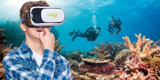 Prezent pod Choinkę Gogle BOX 3D Słuchawki Gamepad