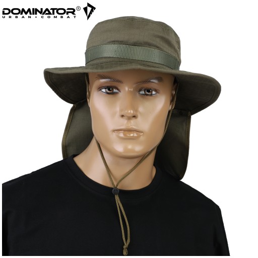 Польская военная шляпа DOMINATOR BOONIE с воротником Rip-Stop OLIVE M