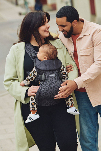 BABYBJORN ONE AIR MESH nosidełko, Antracyt/Leopard