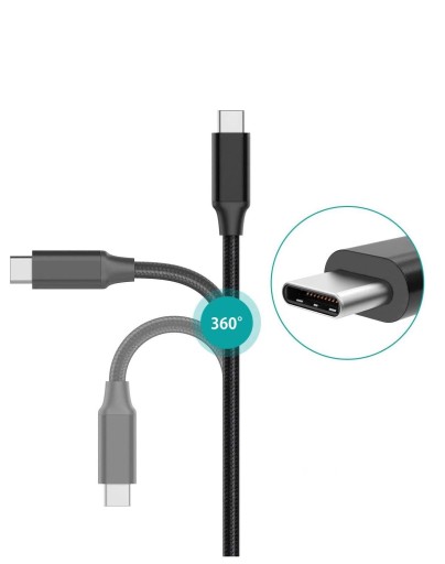 Кабель USB-C Thunderbolt PD 100 Вт Скорость 20 Гбит/с AV 4K 60 Гц длина 2 м