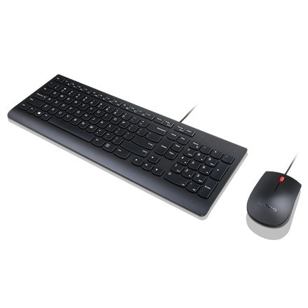 Lenovo Essential Комбинированная проводная клавиатура и мышь — литовский