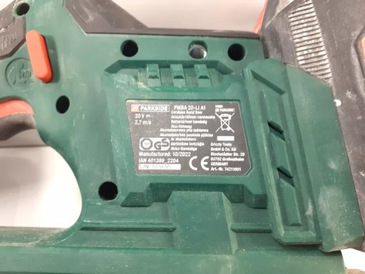 ЛЕНТОЧНАЯ ПИЛА PARKSIDE PMBA 20-LI A1