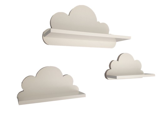 Очень прочные полки Cloud, набор из 3 шт. ШАНС