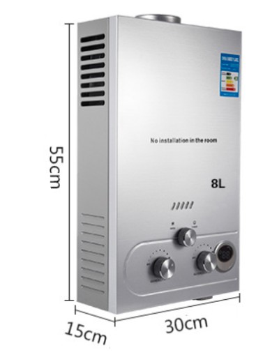 podgrzewacz wody gazowy przepływowy bojler lpg elektryczny grzałka 18L 36KW