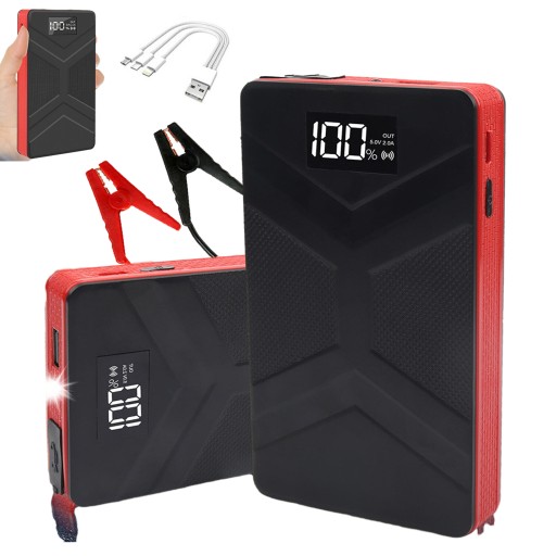 POWER BANK ROZRUCH CAR JUMP STARTER DO AUTA BOOSTER 30000mAh 12V + ZACISKI