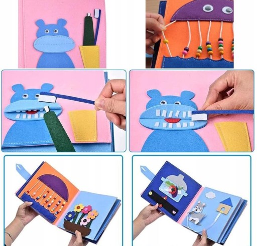 TABLICA MANIPULACYJNA TORBA SENSORYCZNA MONTESSORI