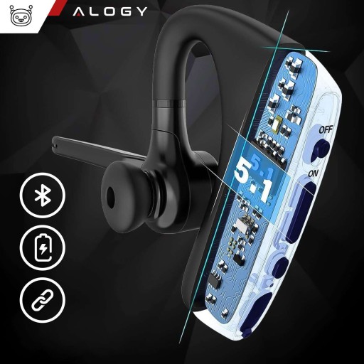 НАУШНИКИ BLUETOOTH 5.1 ГАРНИТУРА ДВА ТЕЛЕФОНА + ЧЕХОЛ