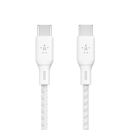 Кабель Belkin Boost USB-C — USB-C PD, прочная оплетка, USB 2.0/5A/100 Вт/3 м