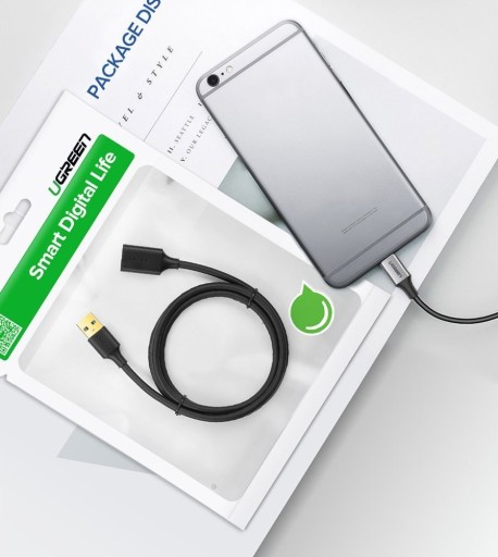 Удлинительный кабель USB 3.0, 3 м, черный