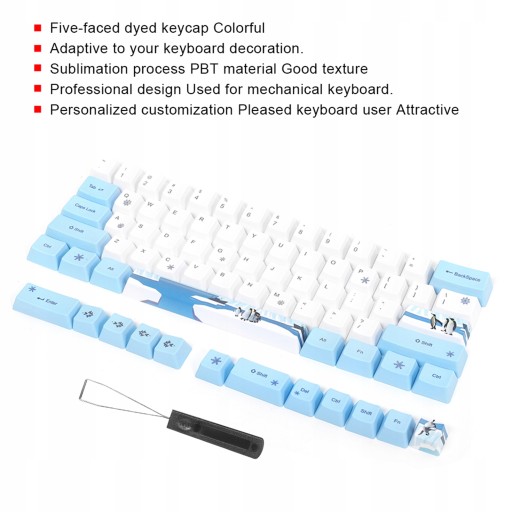 Ключи подписки PBT, 73 шт., механические